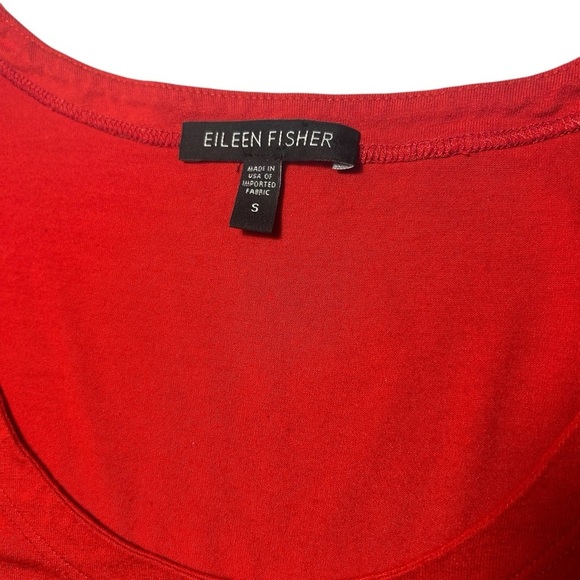 Eileen Fisher Red Crew Neck Tank Top Women’s Small - Picture 6 of 10